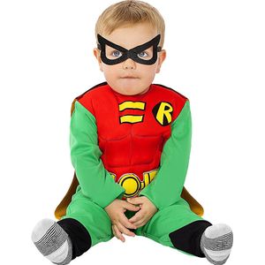 FUNIDELIA Robin kostuum voor baby - Maat: 50 - 68 cm - Rood