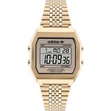 Adidas Street Digital Two AOST22074 Horloge - Staal - Goudkleurig - Ø 37.5 mm