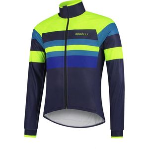 Rogelli Winterjack Peak Blauw/FluorGeel XL