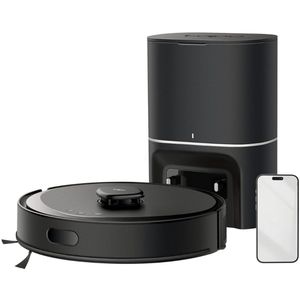ApexArte® Robotstofzuiger met Dweilfunctie - Tapijtreiniger Machine - Huisdieren - Met App - Zwart