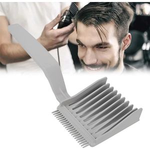 Professionele gebogen haarkam voor haarstyling - Draagbare tondeusekam met kleurverloop