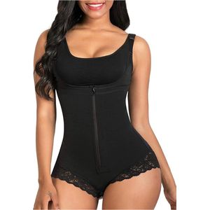 De Millennials Full Body Shapewear | Zwart L| Corrigerend ondergoed | Seamless ondergoed | Dames |Afslankbroek |High waist ondergoed |Ultradun |Tummy control |