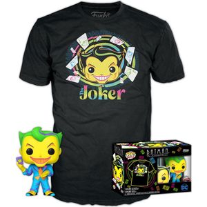 Funko Pop! & T-Shirt: DC Comics: Batman - The Joker Black Light Collectors Box Exclusive Maat S