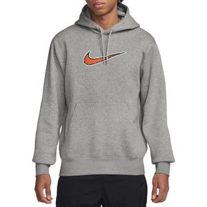 Nike - M NK CLUB BB HDY NEO VARSITY - Sweatshirt - Donkergrijs - Met Capuchon