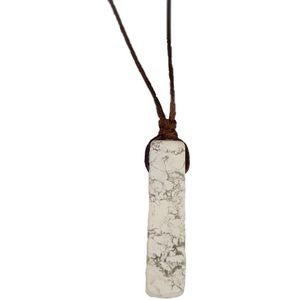 NiSy.nl Luxe Healing Crystal Ketting | Chakra Reiki Hanger | Natuursteen | White Turquoise