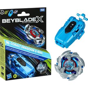 Beyblade X - Cobalt Dragoon 2-60C - Tollen - Linksdraaiend - Premium Touwlanceringsset