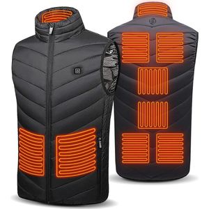 Equivera verwarmde trui USB-verwarmingsvest met elektrisch verwarmde jassen voor heren - dames - wasbaar met 3 warmteniveaus voor motorrijden - vissen - skiën
