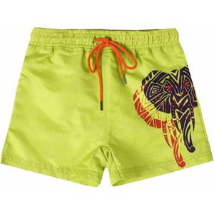 LIMOENKLEURIGE ZWEMSHORT MET OLIFANT