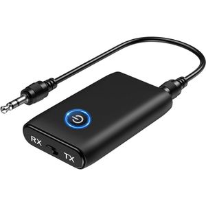 Bluetooth Receiver Aux - Ontvanger - Carkit - Zwart