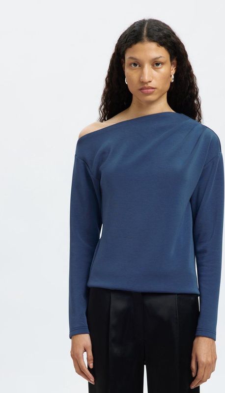 Lange Mouwen - Off-shoulder Top - Regular-fit