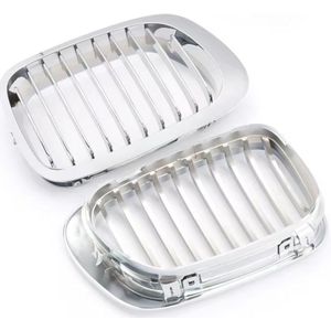 Voorbumper grille Deluxe - Chroom - Voor BMW E46 3 Serie Cabriolet (1999-2002) - Auto accessoires