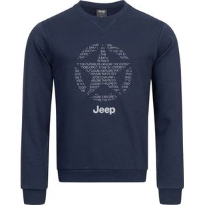 Jeep - Sweatshirt - Ronde Hals - Zwart - Sterontwerp