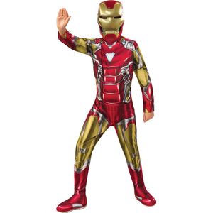 Rubies - Iron - Man - Iron - Man Kind - Rood, Goud, Zilver - Maat 104 - Carnavalskleding - Verkleedkleding