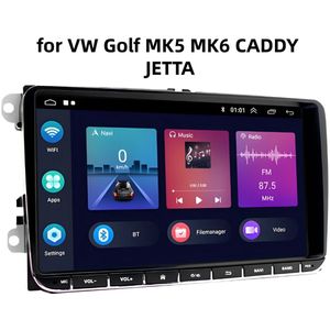 9"" HD Touch Screen Car Radio Android 11 with CarPlay, Navi & Bluetooth for VW Golf MK5/MK6, CADDY, JETTA