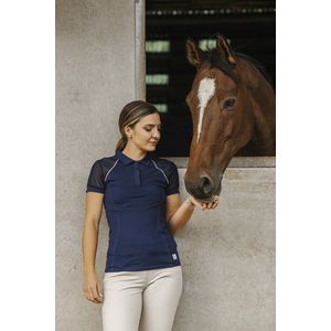 Equithème Polo Equithème Agathe Donkerblauw - XL
