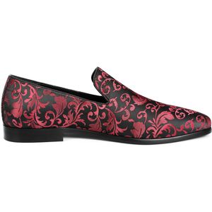 Allthemen Heren Jacquard Loafers Bruiloft Mocassins - Borduurwerk Pak Pantoffels - EU42