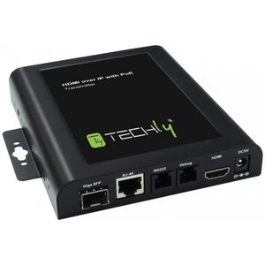 Techly IDATA EXTIP-VW audio/video extender AV-zender Zwart