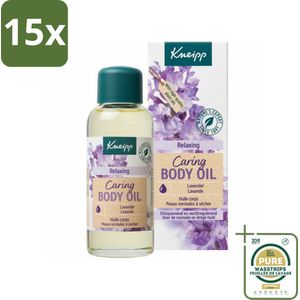 15 x Kneipp - Huidolie - Relaxing - Lavendel - Trekt snel in - 100 ml - Grootverpakking - Huidolie - Ontspanning - Lavendel - Natuurlijke Oliën - Vitamine A En E