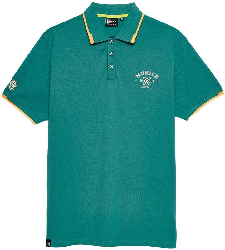 Munich - Varsity Lifestyle - Poloshirt - Groen - Korte Mouw