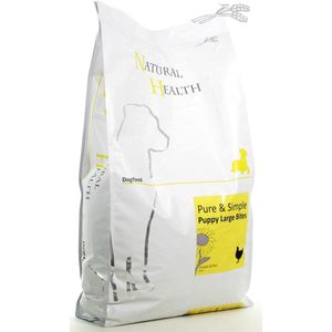 Natural Health hondenvoer Puppy Large Bite Kip 7,5 kg - Hond