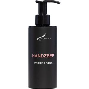 Handzeep White Lotus 300 ml - met pomp - zwarte fles