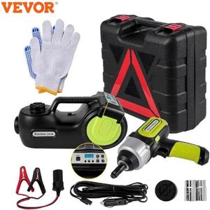 Autoreparatiekit - 4 in 1 - Elektrische - Auto - Jack - 5000KG - 5Ton - Draagbare - Hydraulische - Jack - Slagmoersleutel - Tire - Compressor - lifting - AutoReparatie - Tool - Reparatiekit