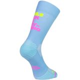 Sporcks Girls Can Do Blauw EU 35-37 compressie sportsokken- hardloopsokken - naadloos - ademend