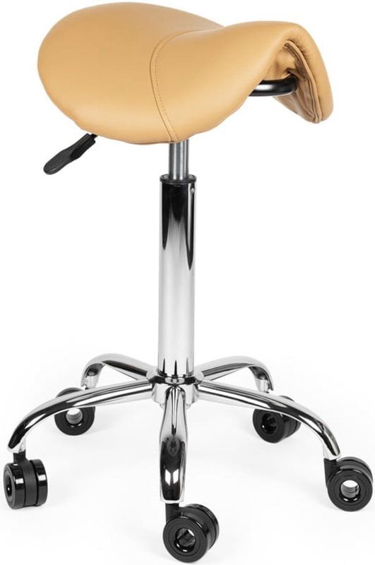 Kapperskruk - Verstelbare Zithoogte - Skai-Leder - Ergonomisch