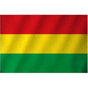 Partychimp Vlag Limburg Carnaval Limburg - Rood/Geel/Groen - 90 x 150 cm - 100% polyester