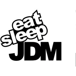 CHPN - Autosticker - Eat Sleep JDM - japanese domestic market 15/12CM - Sticker voor op de auto