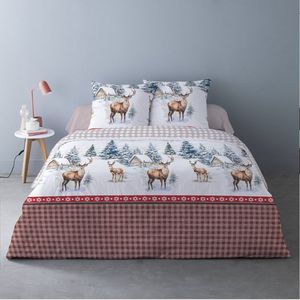 Luxe Katoen Flanel - Dekbedovertrek - Rouge - 240 x 220 cm