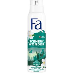 Fa - Deodorant Spray - Scenery Wonder - Houtachtig & Jasmijn - 150 ml