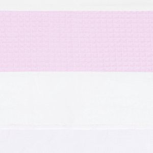 BINK Bedding Ledikantlaken Wafel (Pique) roze 100 x 150 cm