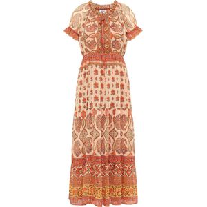 usha Maxi-jurk met all-over print