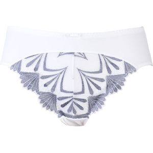 Guy de France - Slip ivoor/grijs - tulle geborduurd - XL