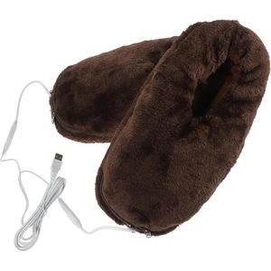 USB Verwarmende Pantoffels Fuzzy Home Pantoffels Voor Vrouwen Voetverwarmer Pluizige Voetwarmers Harige Voetwarmer Elektrische
