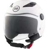BHR 838 KINDEREN - Scooterhelm - Wit - ECE 22.06 Typegoedkeuring - Krasbestendig Vizier