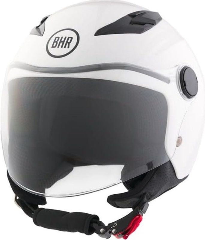 BHR 838 KINDEREN - Scooterhelm - Wit - ECE 22.06 Typegoedkeuring - Krasbestendig Vizier