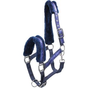 725 HB Glamour halsters - Navy - Cob