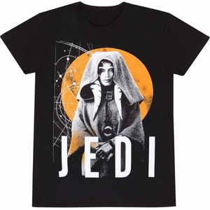T-Shirt met Korte Mouwen Star Wars Jedi Zwart Uniseks - L