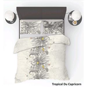 Dekbedovertrek Tropical Du Capricorn Lits-Jumeaux - 240 x 200/220 cm + 2 Kussenslopen