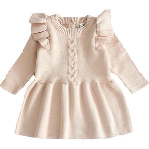 Baby Garden gebreide baby jurk Creme maat 92