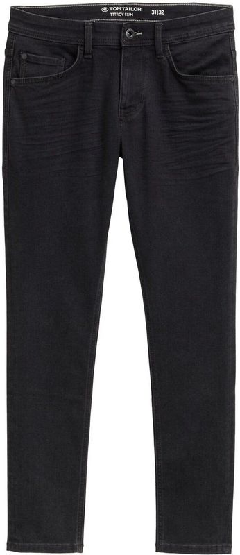 TOM TAILOR - Troy - Jeans - Zwart - Slimfit