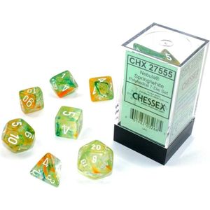 Chessex 7-Die set Nebula Luminary - Spring/White