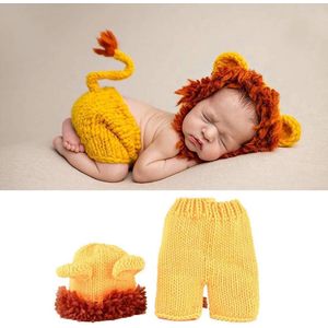 Zacht, comfortabel, schattig baby leeuwekostuum - Foto prop fotografie kostuum voor pasgeborenen .