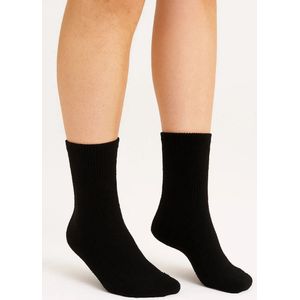 Teckel - Huissokken - Zwart - 2-paar - Geheel Badstof - Warme Winter Sokken