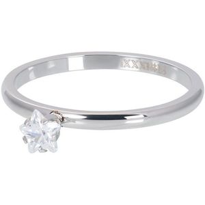 iXXXi - Vulring Star Crystal Stone - Zilver - 2 mm - Edelstaal