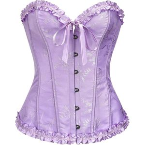 Modieus Dames Corset Bustier met Veters en Gespen