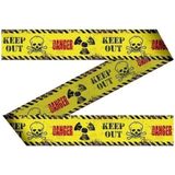 Geel markeerlint Keep out - 1,5 meter - Halloween / horror versiering