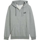 PUMA - Essentials No. 1-logo - Hoodie - Grijs - Met Volledige Rits